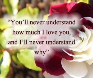 You'll never understand