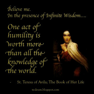 today is the feast day of st teresa of jesus more commonly known as st ...