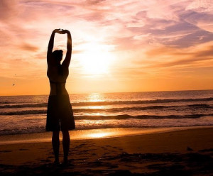 Go Back > Gallery For > Yoga On The Beach Sunrise