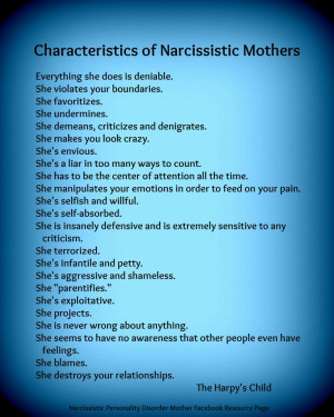 narcissistic mother