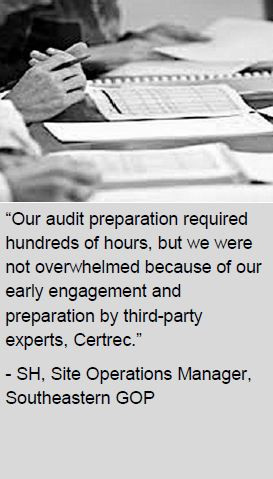 for 693 cip audits by examining the critical areas of