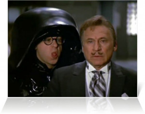 President Skroob) and Rick Moranis (Dark Helmet) in Spaceballs ...