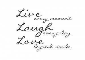 Live Laugh Love Wall Quote Sticker