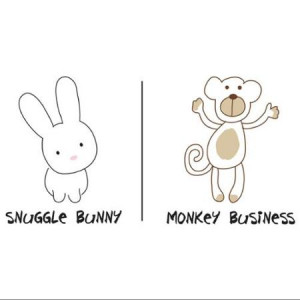 ... Baby Color Transfer Iron-Ons 2/Pkg-Snuggle Bunny & Monkey Business