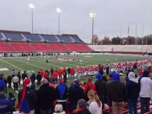 Gerald J Ford Stadium Perhaps the coldest game day ever SMU vs UCF