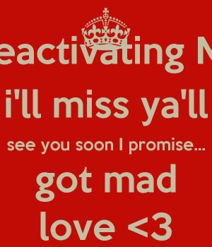 See You Soon Love Why don't you?
