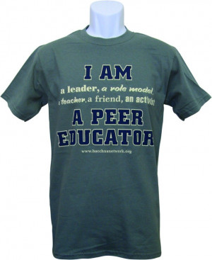peer educator quote/shirt