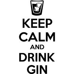keep calm and drink gin greeting card jpg height 250 amp width 250