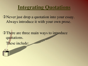 Integrating Quotations by yurtgc548
