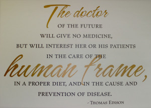 The Doctor of the Future - Thomas Edison - Vinyl Wall Art
