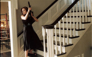 ... husband is also an assassin. (But they soon join together to fight the