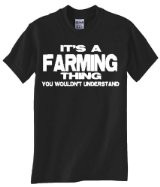 Mens Funny T-Shirt (I'D RATHER BE FARMING) Unisex Men's Shirt [Apparel ...
