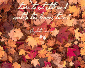 Leaves in Fall quote print. Autumn digital printable. 8x10 INSTANT ...