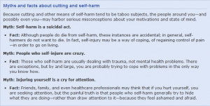 Cutting and Self-Harm – Self-Injury Help, Support and Treatment