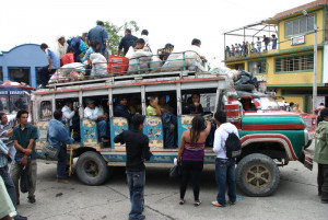 Market day in Inza - A chiva is never full