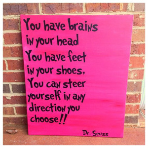 Dr. Seuss quote on canvas 20 x 24 you have by shopsignlanguage, $33.00