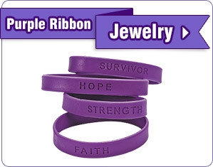 Purple Ribbon Jewelry - Shop Now