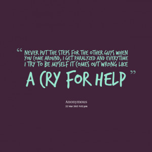 ... try to be myself It comes out wrong like a cry for help Natalia Torres