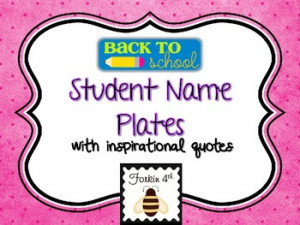Polka Dot Name Tags Plates With...
