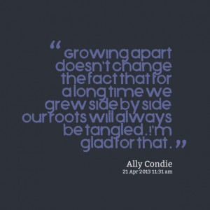 quotes about friendships growing apart