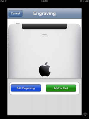 Apple now offers engraving for the iPad