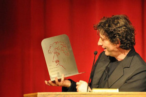 Gaiman accepts the Vonnegut Award / Flickr User dtd72