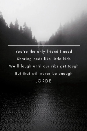 emptyspacee:Ribs // Lorde