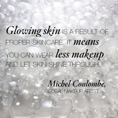 Michel agrees with Laura's #beauty philosophy - a flawless face starts ...