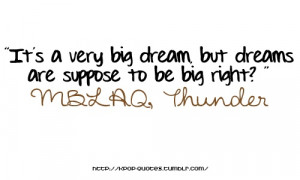 MBLAQ thunder quote