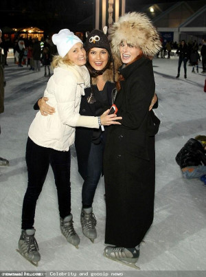 Brooke Shields And Daughters Ice Skating