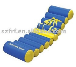 Neo Noodle Maggie Blue Inflatable Pool Lounger with Attached Pillow ...