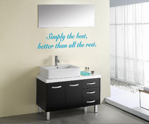 Sky blue Simply The Best 2 (Tina Turner) Lyric wall decal over a ...