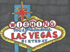 Las Vegas Birthday Card...