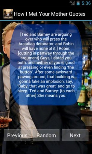 View bigger - How I Met Your Mother Quotes for Android screenshot