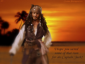 Captain Jack Sparrow some of that rum