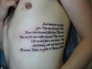 Another charming font style to tattoo the popular Boondock Saints ...