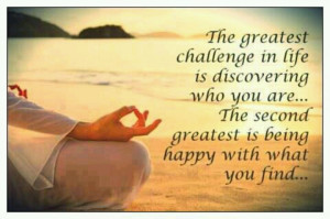 Being happy with yourself