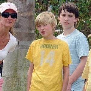 Rory Gates is in the Yellow T-shirt