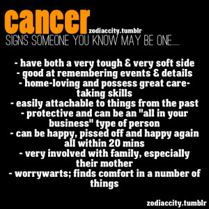 Signs someone you know may be a CANCER.