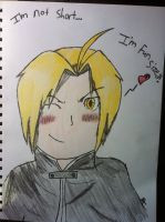Edward Elric with a quote from vic mignogna by Mist-Fang