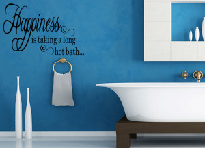 ... -IS-TAKING-A-LONG-HOT-BATH-Wall-sticker-quote-bathroom-Letters