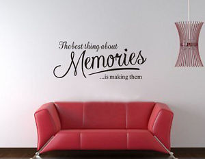 ... memories...: Quotes & Sayings: Decorative Vinyl Wall Art Sticker Mural