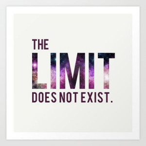 The Limit Does Not Exist - Mean Girls quote from Cady Heron Art Print ...