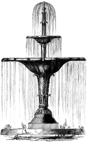 water fountain drawing