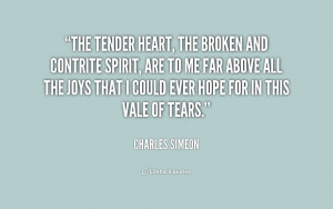 quote Charles Simeon the tender heart the broken and contrite 241115