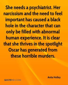 ... abnormal human experience. It is clear that she thrives in the