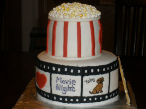 Cinema film movie popcorn unusual cake design cool
