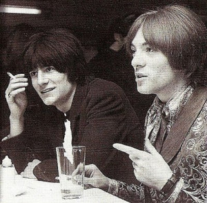 Steve Marriott with Ronnie Wood, pic