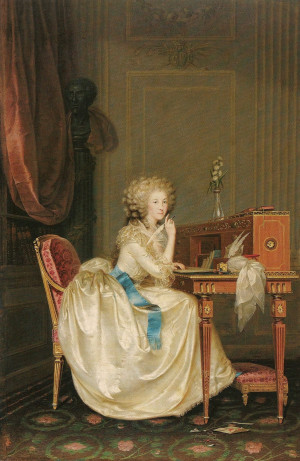 1788 Portrait of Marie-Therese, Princesse de Lamballe by Anton Hickel ...