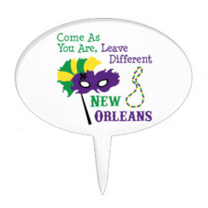 New Orleans Saying Cake Topper